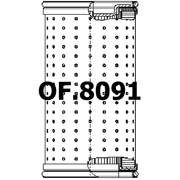 Side of PUTZMEISTER 416341 - Oil Filter