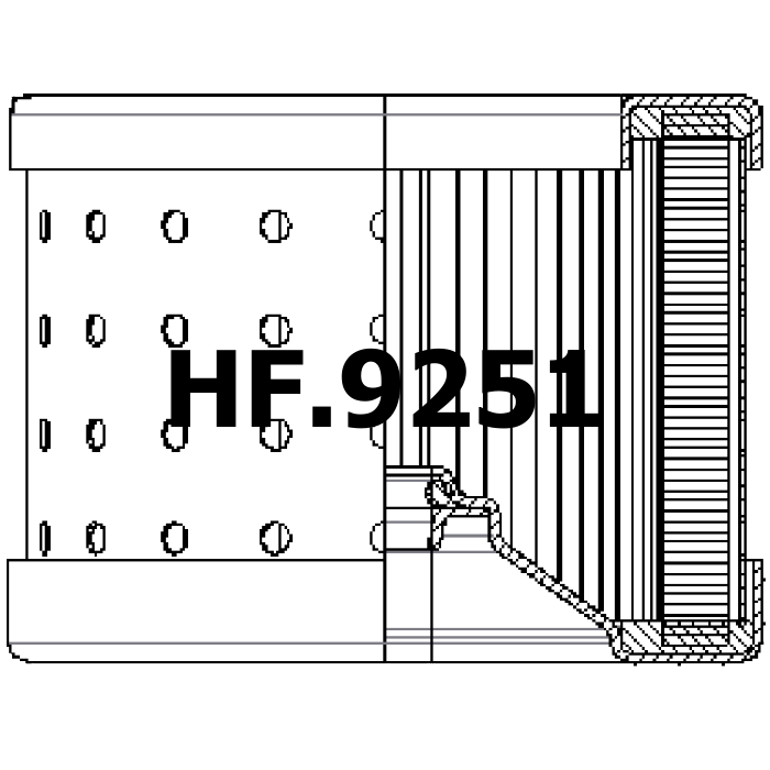 Side of SF Filter HY 12601 - Hydraulic Filter
