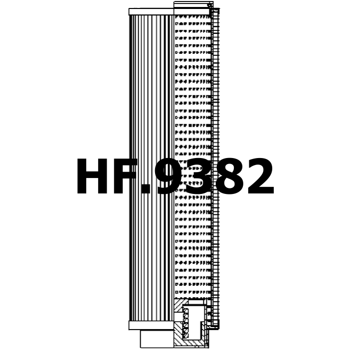 Side of SF Filter HY 13626 - Filtros Hidraulicos