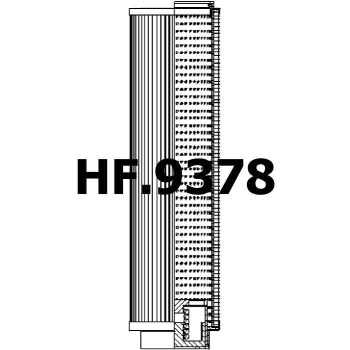 Side of SF Filter HY 13736 - Filtros Hidraulicos