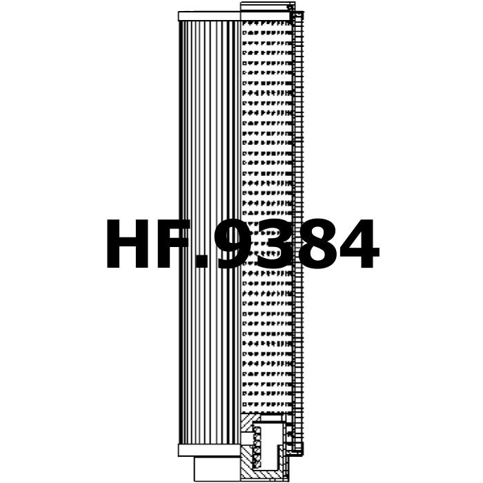 Side of SF Filter HY 13814 - Filtros Hidraulicos