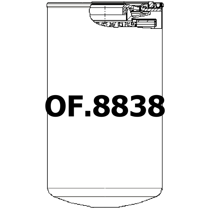 Side of Sofima (UFI) CA301EFT1M - Oil Filter