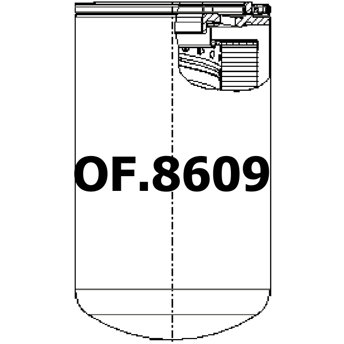 Side of Sofima (UFI) CA303FT1 - Oil Filter