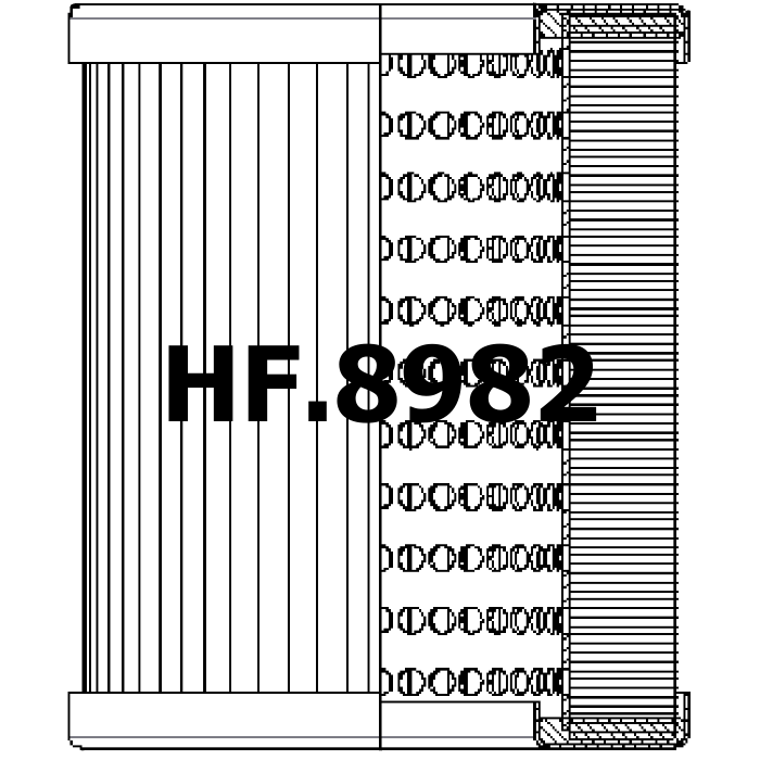 Side of Sofima (UFI) CRH025CV1 - Hydraulic Filter