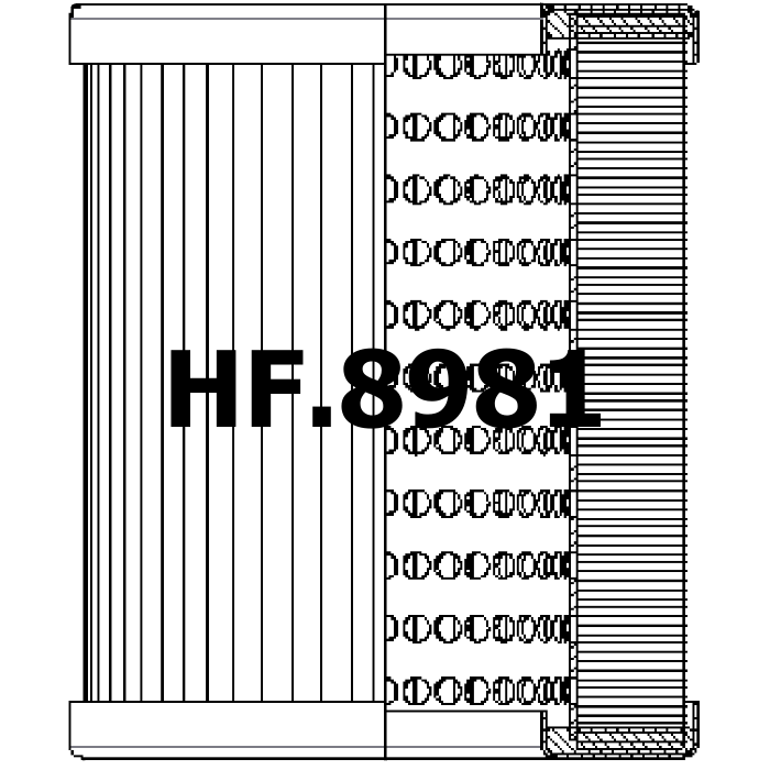Side of Sofima (UFI) EM25CD1 - Hydraulic Filter
