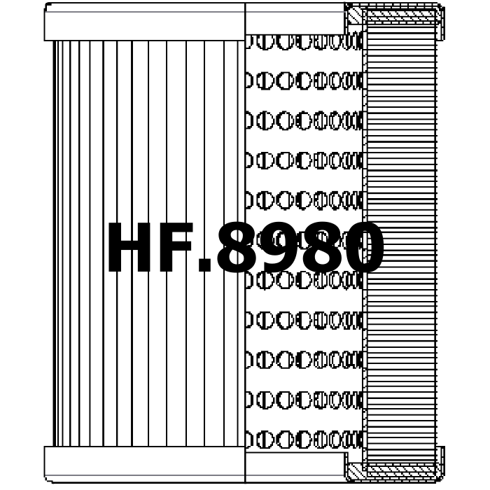 Side of Sofima (UFI) EM25MN1 - Filtre hydraulique