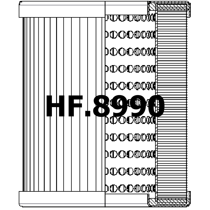 Side of Sofima (UFI) EM60MN1 - Hydraulic Filter