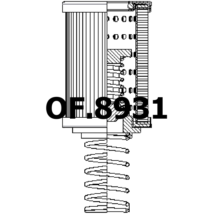 Side of Sofima (UFI) RE58CD1 - Ölfilter