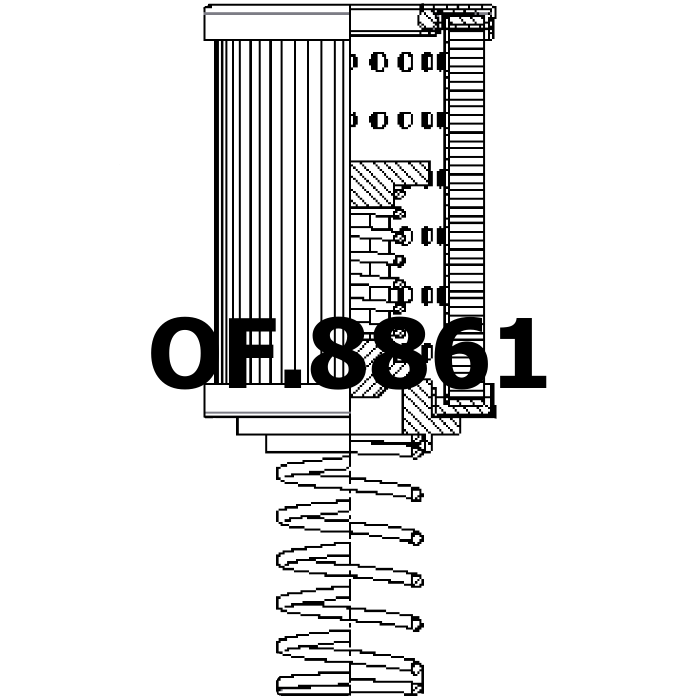 Side of Sofima (UFI) RE8MN1 - Ölfilter