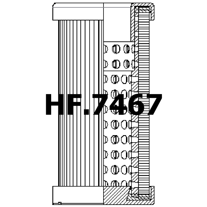 Side of Sofima (UFI) SPI3115FD11 - Hydraulic Filter