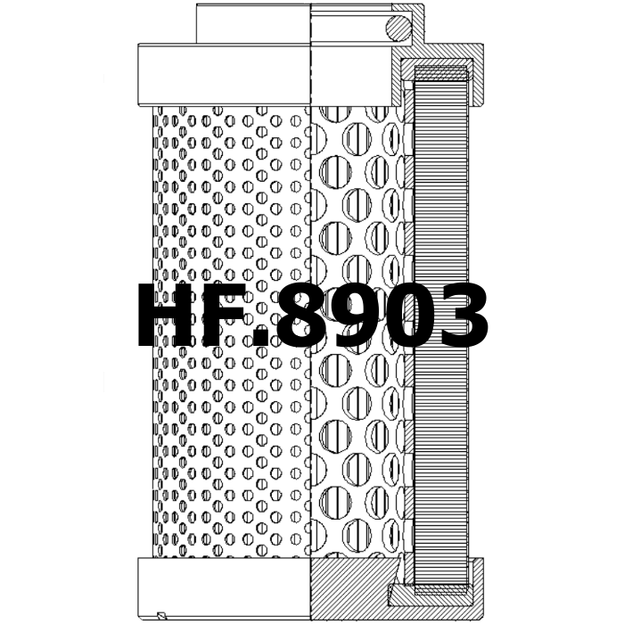 Side of ST Separat Tech H500D10N - Hydraulic Filter