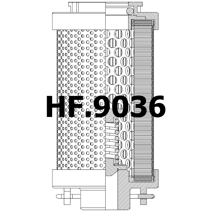 Side of Stauff RE014E10B - Filtro idraulico