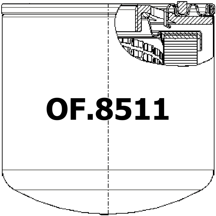 Side of Vickers 573082 - Filtro olio