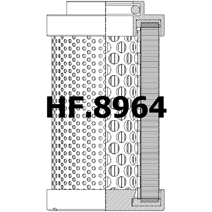 Side of Vickers V0664B2H10 - Hydraulic Filter
