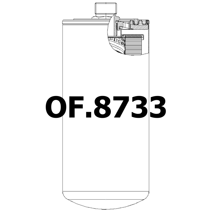 Side of ZF 50131012 - Oil Filter